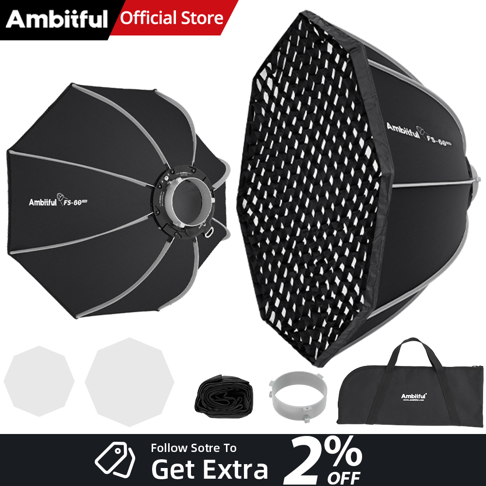Photography Studio Lighting Set Up - AMBITFUL FS60PROII Hızlı Kurulum Bowens Mount