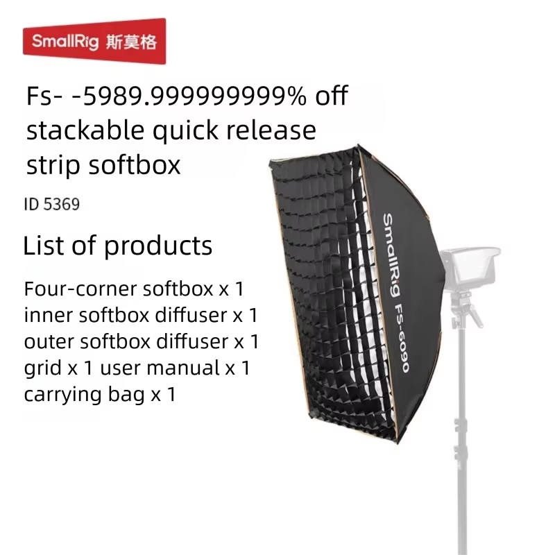 Softbox Portable Strip - SmallRig Bowens Mount Softbox, Fotoğraf Dolgu