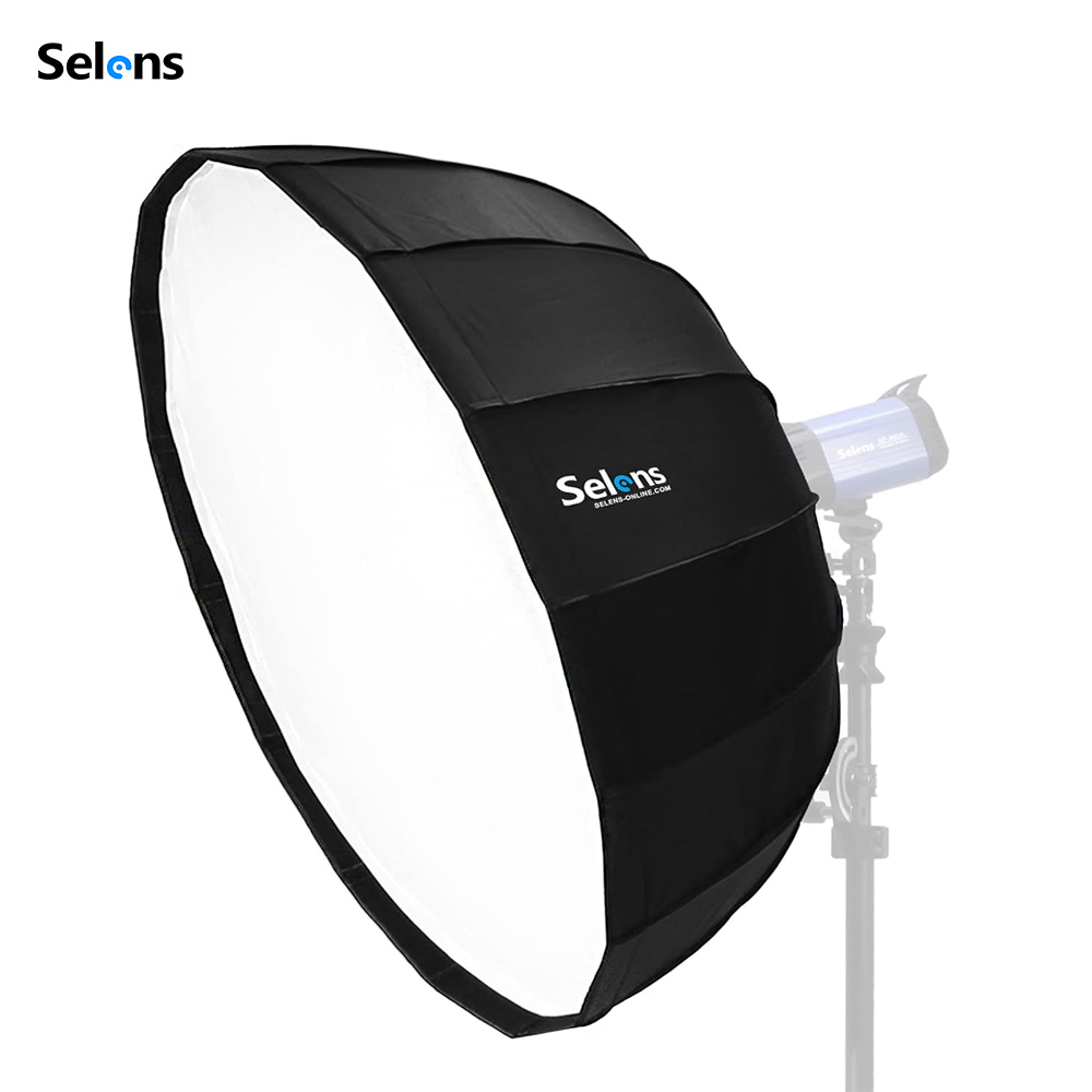 Photography Studio Lighting Set Up - Selens Hızlı Kurulum Parabolik Softbox Güzellik