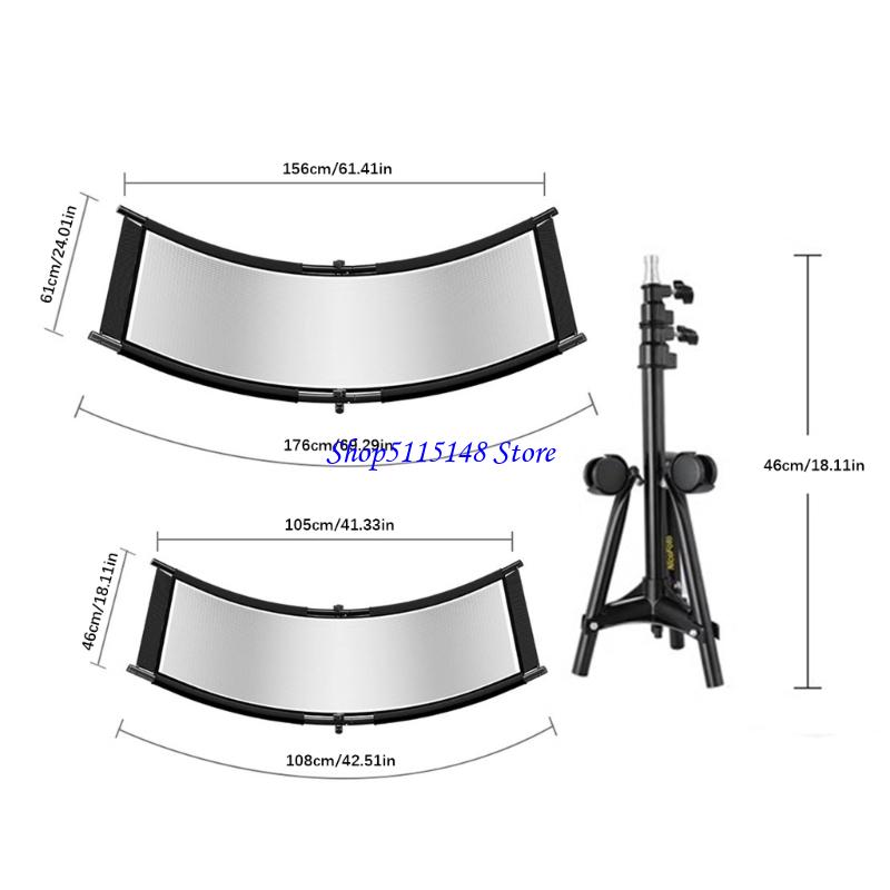 Photography Lighting Tool - F3MA Kompakt Kavisli Fotoğraf Reflektörü Metal