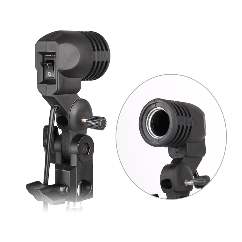 Photography Umbrella Lighting Kit - 1.8m kablo kordonu ampul standı E26