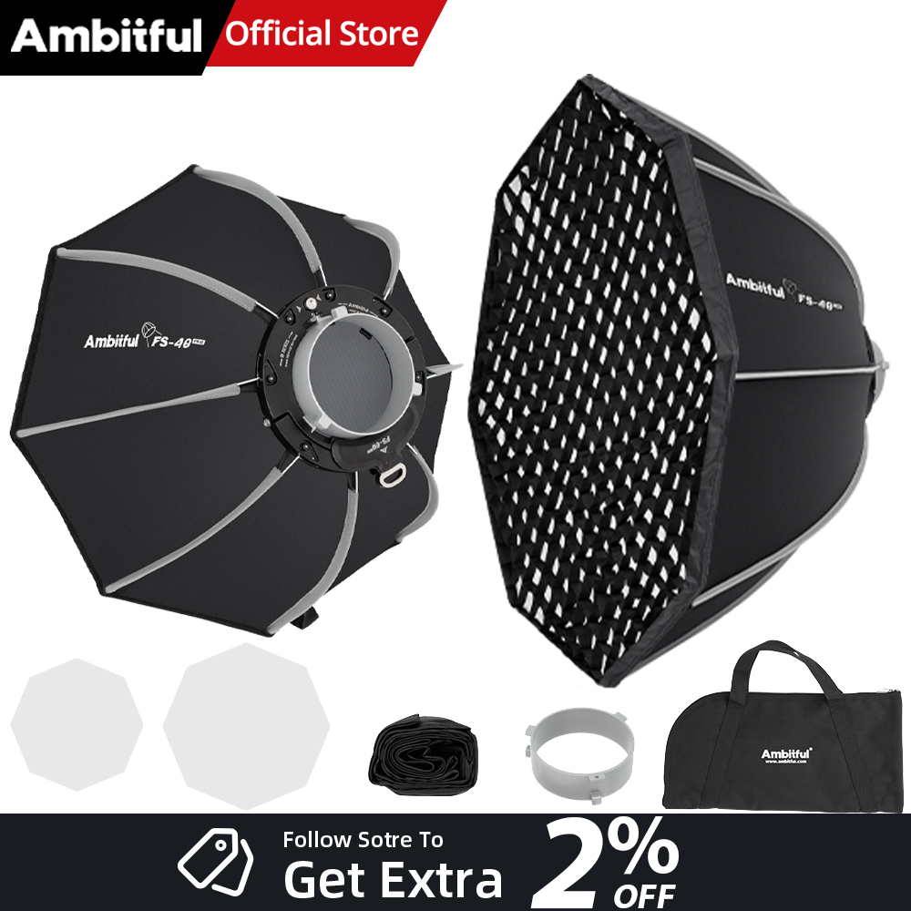 Photography Studio Lighting Set Up - AMBITFUL FS40PROII Hızlı Kurulum Bowens Mount