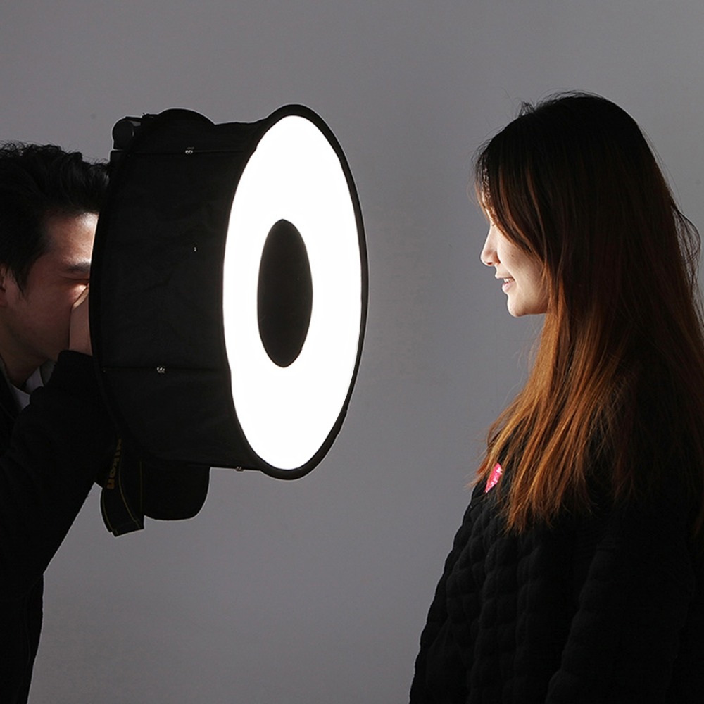 Photography Lighting Style - 45cm Halka Softbox Speedlight Yuvarlak Stil
