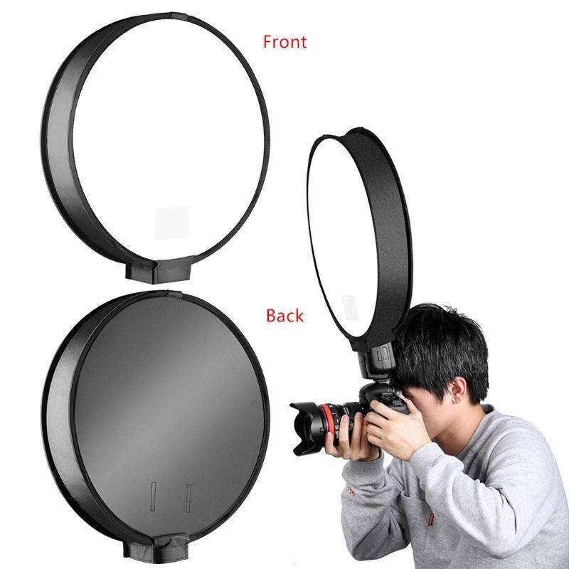 Softbox Portable Strip - 30cm/40cm evrensel Mini yuvarlak Softbox taşınabilir