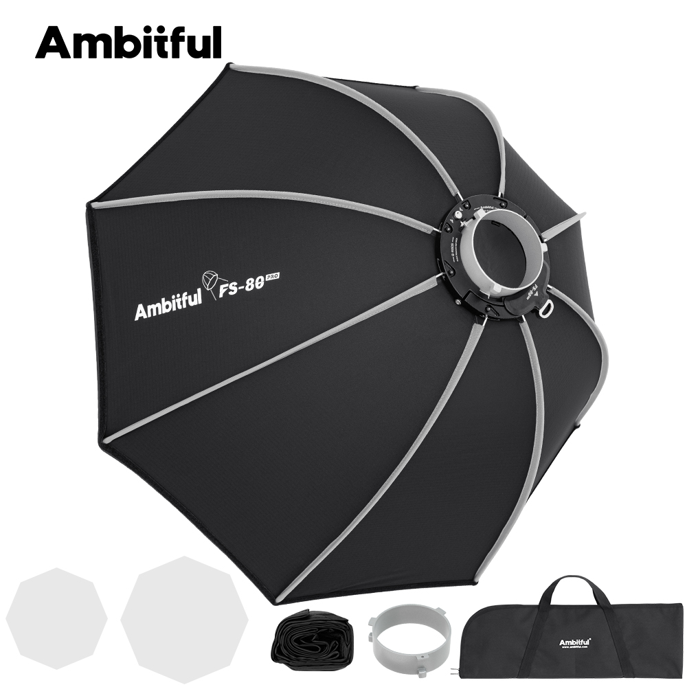 Photography Studio Lighting Set Up - Ambitful FS80PRO Hızlı Kurulum Bowens Bağlantılı