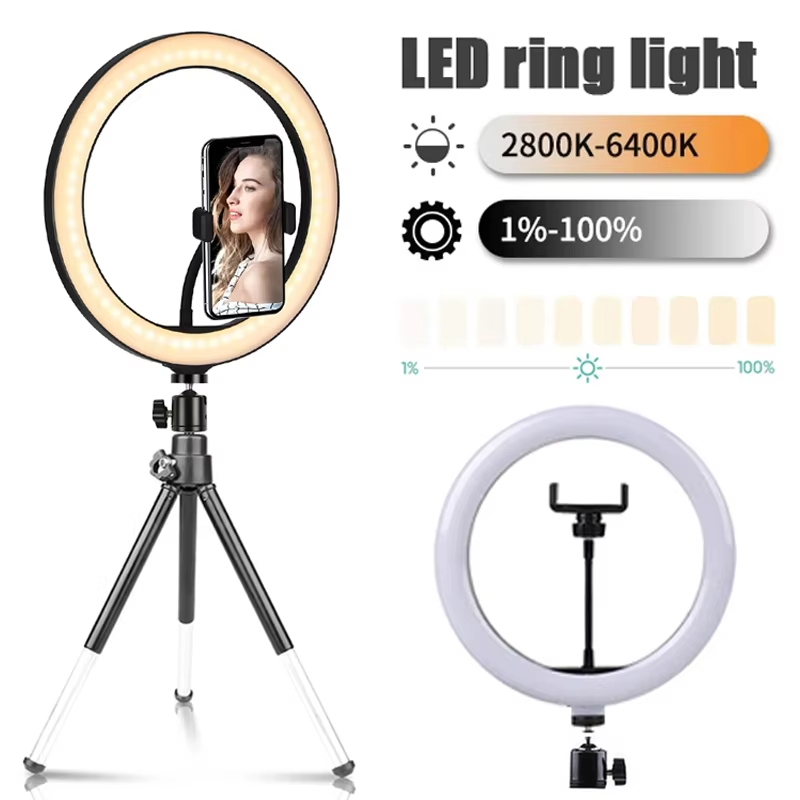 Photography Lighting Tent - 10 inç Selfie Halka Işık Fotoğrafçılık
