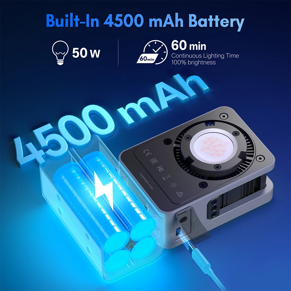 Zhiyun CINEPEER CX50 RGB Video - Photography Lighting Kit Portable incelemesi ve fiyatı