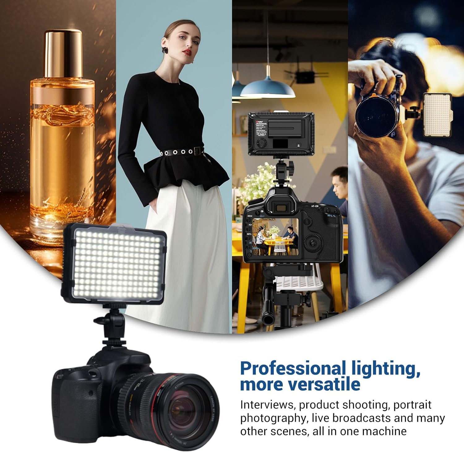 2 paket 176 LED stüdyo akış ış - Photography Umbrella Lighting Kit incelemesi ve fiyatı