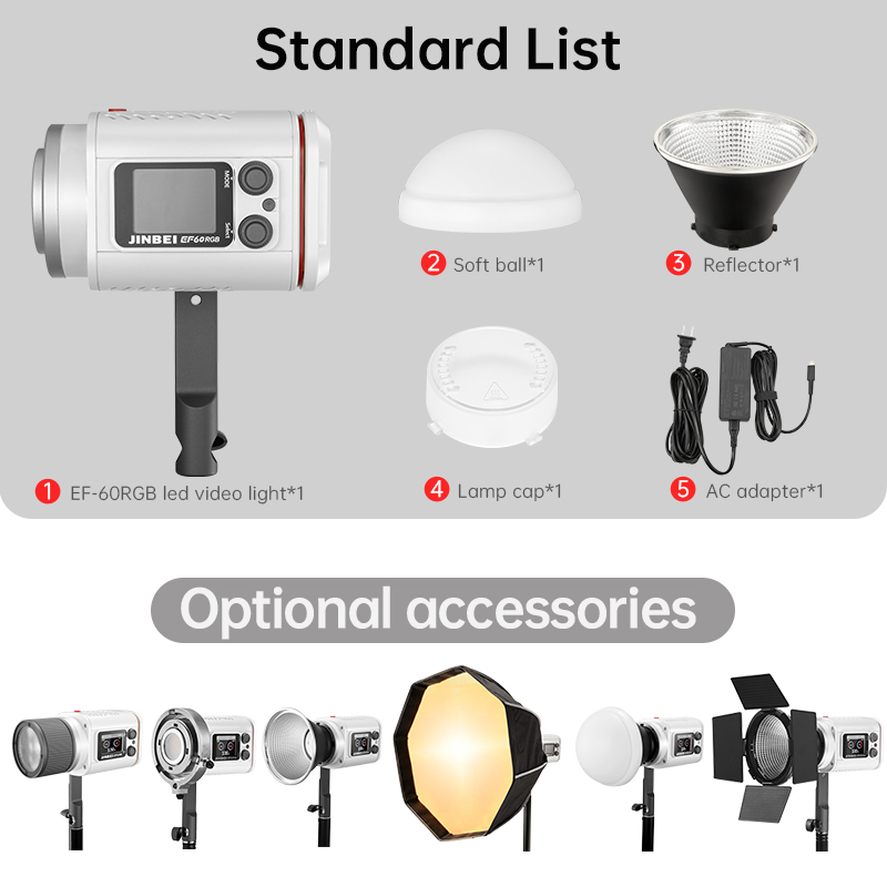 JINBEI EF-60RGB Taşınabilir Ul - Good Lighting In Photography incelemesi ve fiyatı