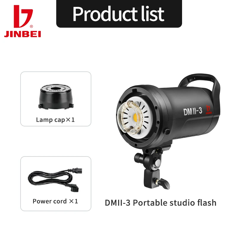JINBEI DMII-3 Stüdyo Flaş 300W - Photography Lighting Kit Portable incelemesi ve fiyatı