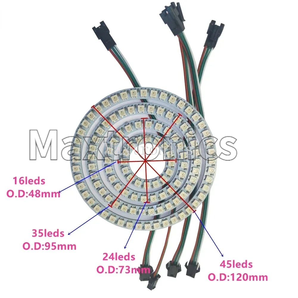 FCOB WS2812B RGB Led Halka 18/ - Led Ring Light 18 incelemesi ve fiyatı