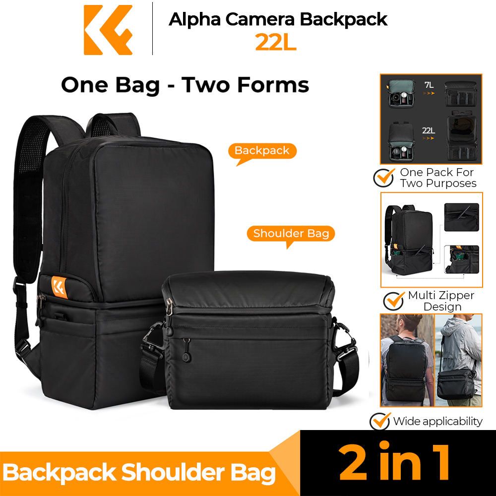 K&F CONCEPT 22L Kamera Sırt Ça - Photography Lighting Equipment Bags incelemesi ve fiyatı