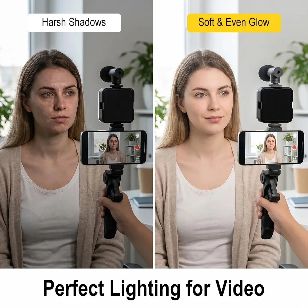 Akıllı Telefon Vlog Çekim Kiti - Photography Lighting Kit Portable incelemesi ve fiyatı