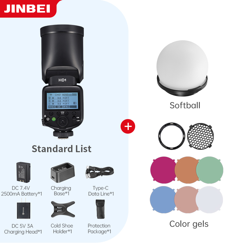 JINBEI HD-1 Kamera Flaş Işığı  - Good Lighting In Photography incelemesi ve fiyatı