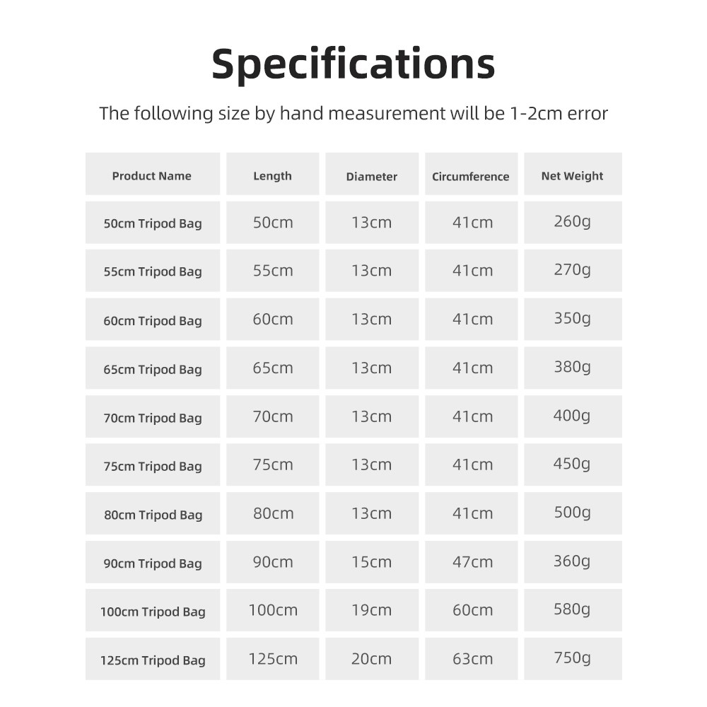 55/60/65/70/75/80/100/125cm Ya - Photography Lighting Equipment Bags incelemesi ve fiyatı
