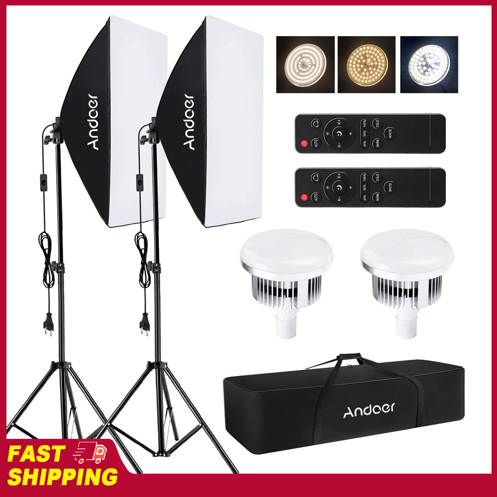 Andoer Softbox Aydınlatma Seti - Photography Umbrella Lighting Kit incelemesi ve fiyatı