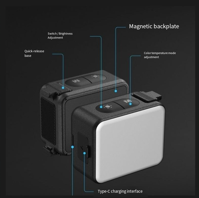 TELESIN Manyetik Dolgu Işığı D - Photography Lighting Kit Portable incelemesi ve fiyatı