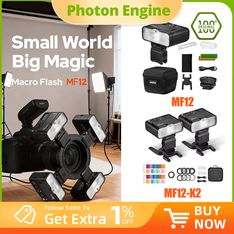 Godox MF12-K2 Makro Flaş 2'li  - Photography Lighting Kit Godox incelemesi ve fiyatı