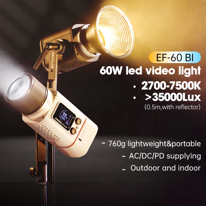 JINBEI EF-60BI 60w Fotoğrafçıl - Photography Lighting Kit Portable incelemesi ve fiyatı