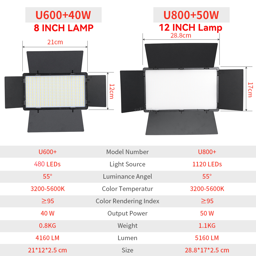 U800 U600 LED fotoğraf stüdyos - Photography Umbrella Lighting Kit incelemesi ve fiyatı